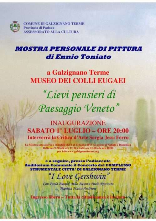 Mostra di pittura Lievi pensieri di Paesaggio Veneto a Galzignano Terme