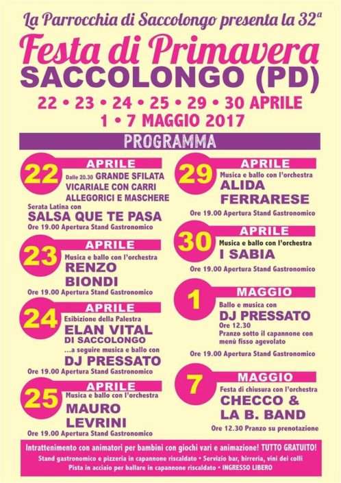32a festa di primavera a Saccolongo