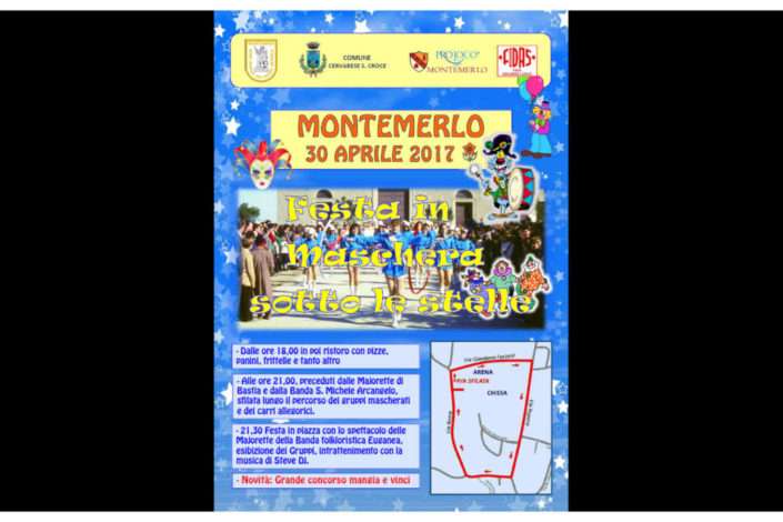 Festa in maschera a Montemerlo aprile 2017